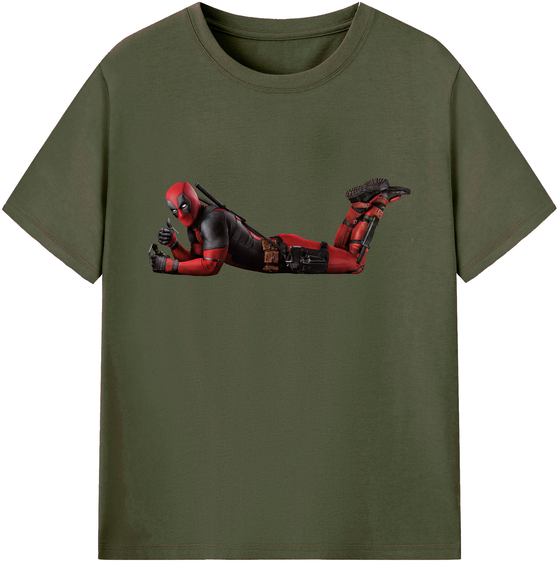 （画像用） Deadpool デッドプール 綿100％ メンズ半袖Tシャツ｜肌触りやわらか＆通気性